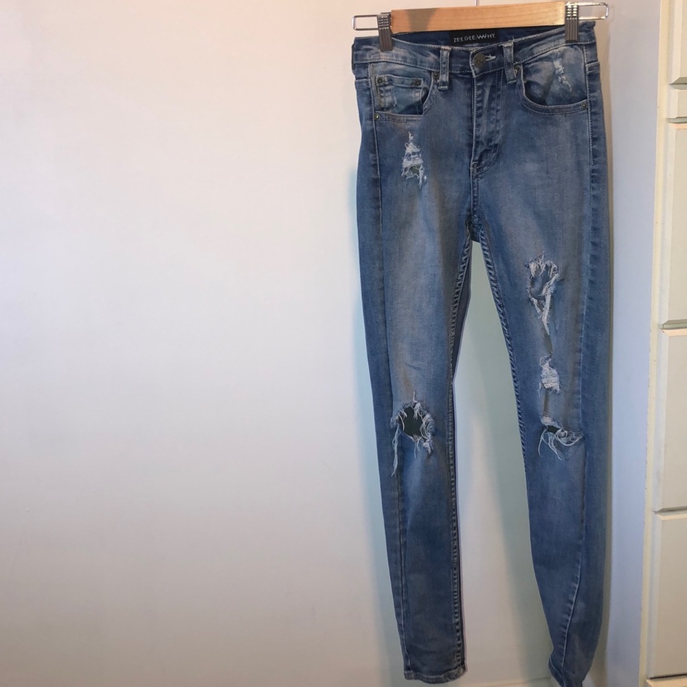 ZEE GEEE WHY light wash jeans